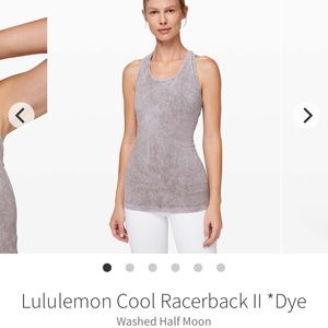 Lululemon Cool Racerback in washed half moon